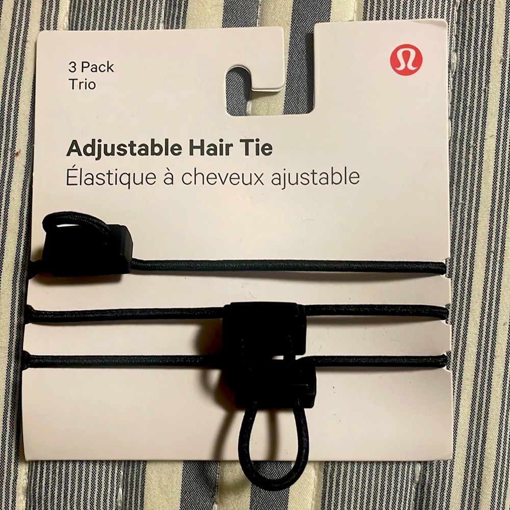 Lululemon adjustable hair ties